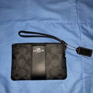 Coach corner zip wristlet